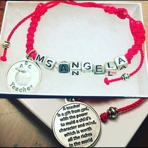 Customized teacher bracelets